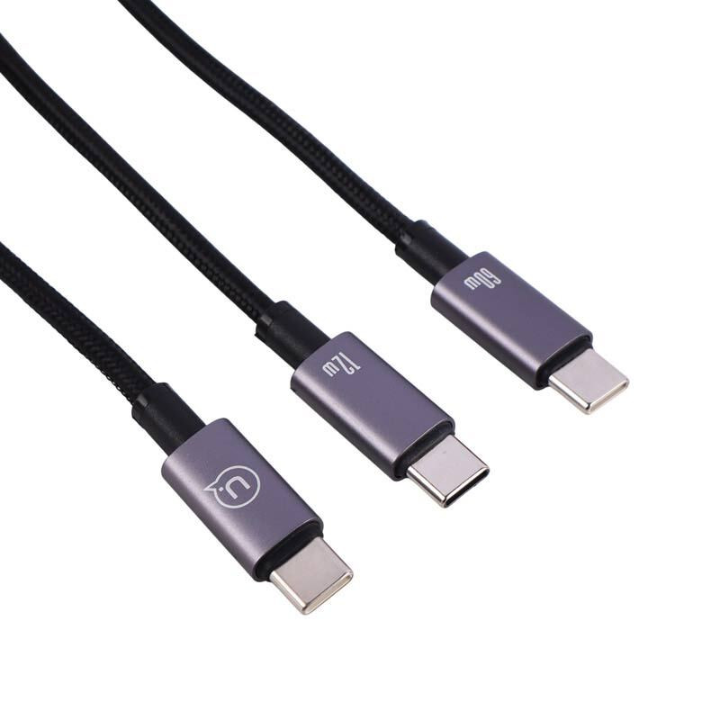 کابل 2 سر فست شارژ Usams SJ740 60W 1.2m