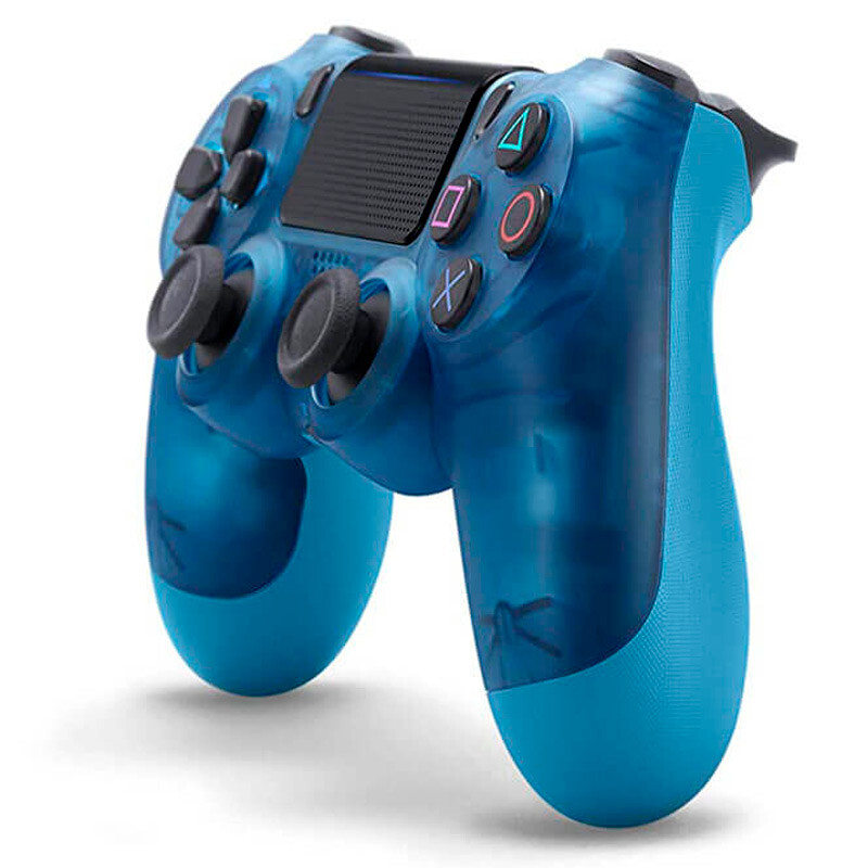 دسته بازی بی سیم SONY PlayStation 4 DualShock 4 High Copy آبی شفاف