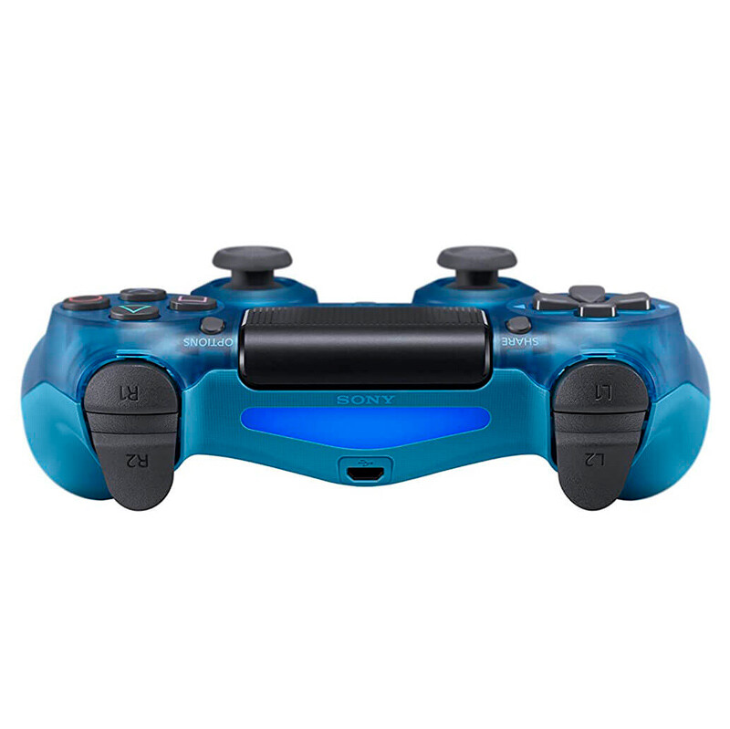 دسته بازی بی سیم SONY PlayStation 4 DualShock 4 High Copy آبی شفاف