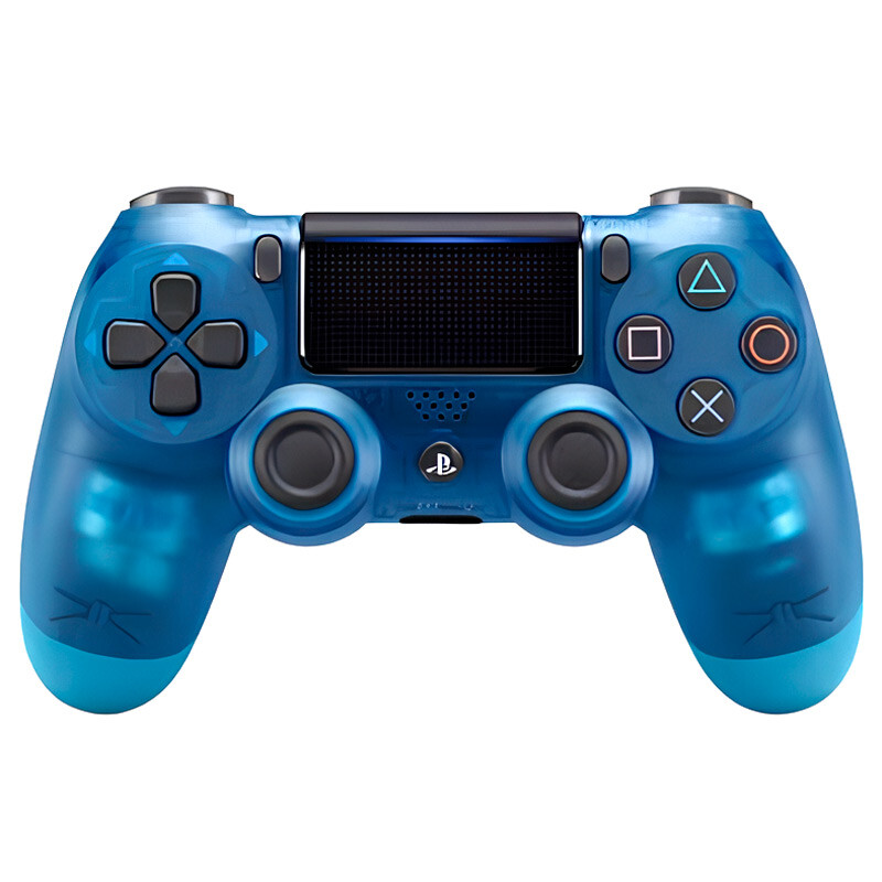 دسته بازی بی سیم SONY PlayStation 4 DualShock 4 High Copy آبی شفاف