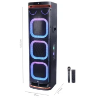 اسپیکر خانگی ایستاده Verity V-PS3010 + میکروفون و ریموت کنترل