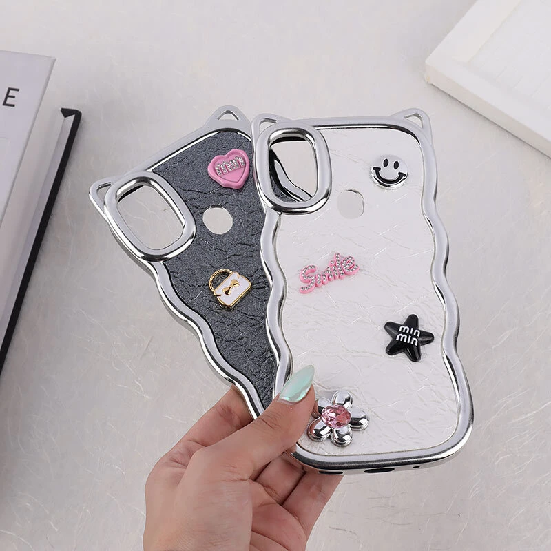 قاب چرمی موج دار سامسونگ Galaxy A11 / M11 برجسته گوش دار