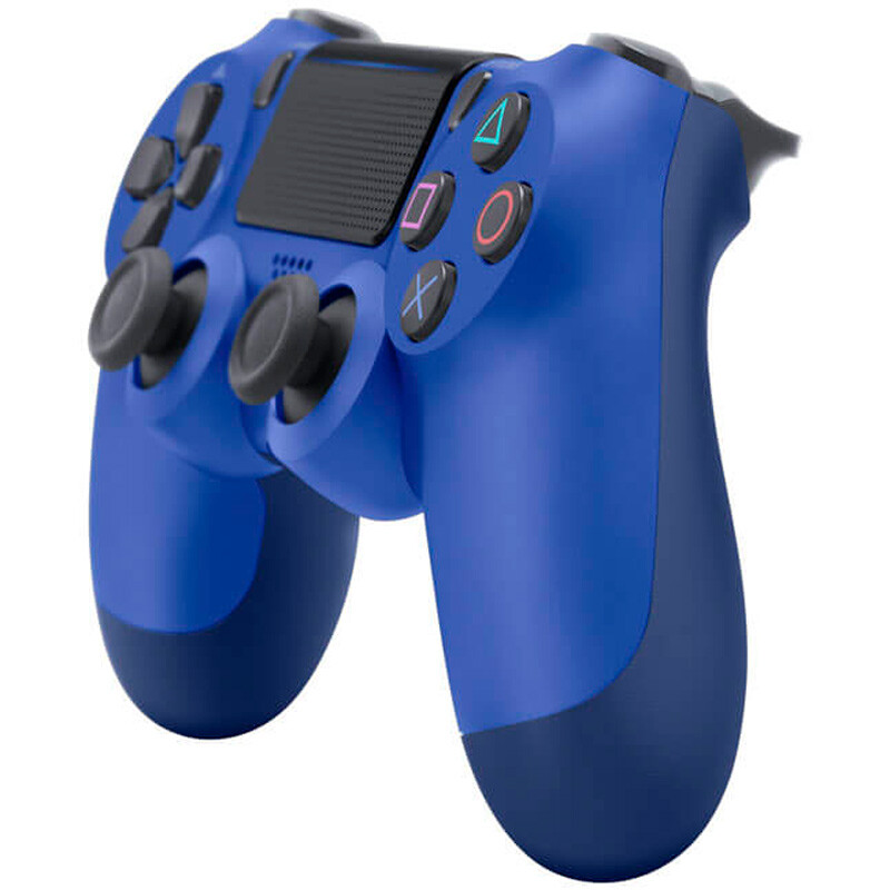 دسته بازی بی سیم SONY PlayStation 4 DualShock 4 High Copy آبی کاربنی کد 2