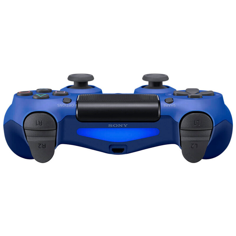 دسته بازی بی سیم SONY PlayStation 4 DualShock 4 High Copy آبی کاربنی کد 2
