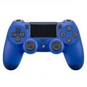دسته بازی بی سیم SONY PlayStation 4 DualShock 4 High Copy آبی کاربنی کد 2