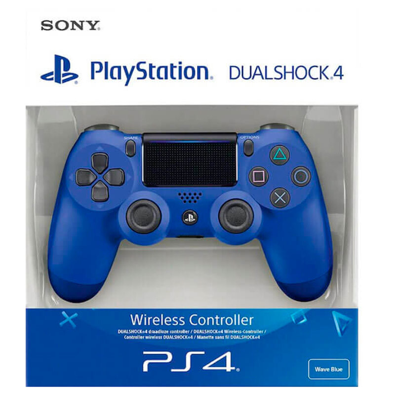 دسته بازی بی سیم SONY PlayStation 4 DualShock 4 High Copy آبی کاربنی کد 2