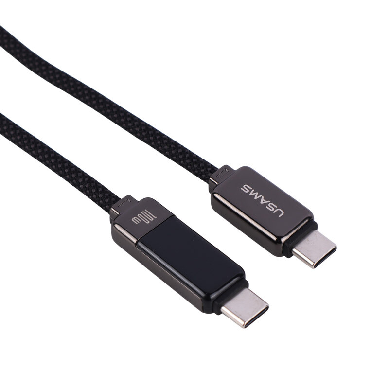 کابل تبدیل فست شارژ Usams US-SJ744 Type-C To Type-C PD 100W 1.2m