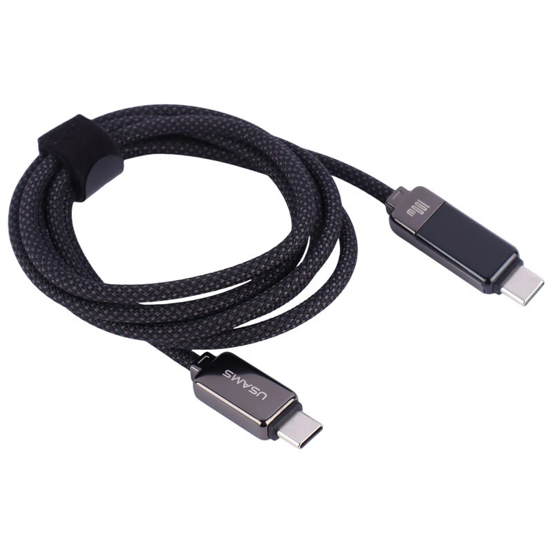 کابل تبدیل فست شارژ Usams US-SJ744 Type-C To Type-C PD 100W 1.2m