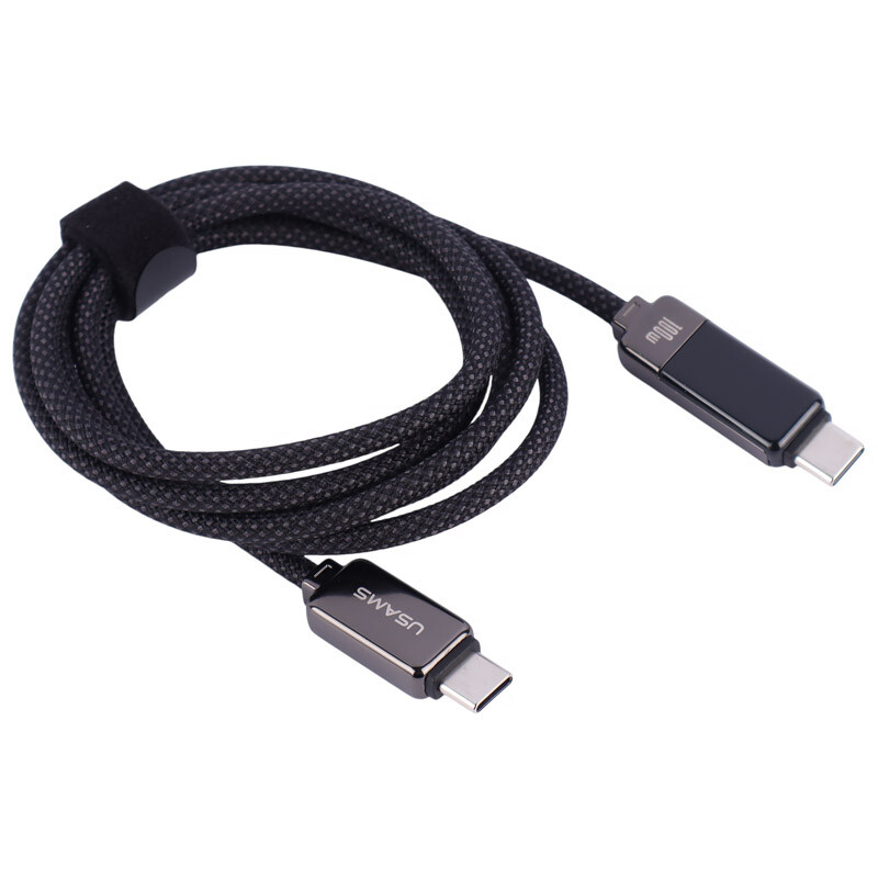 کابل تبدیل فست شارژ Usams US-SJ744 Type-C To Type-C PD 100W 1.2m