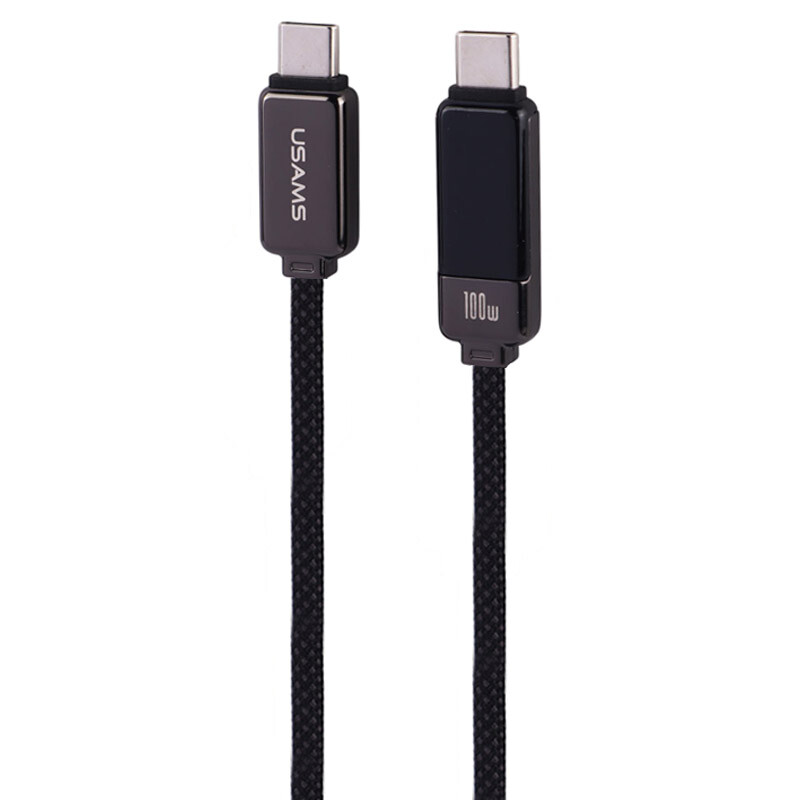 کابل تبدیل فست شارژ Usams US-SJ744 Type-C To Type-C PD 100W 1.2m