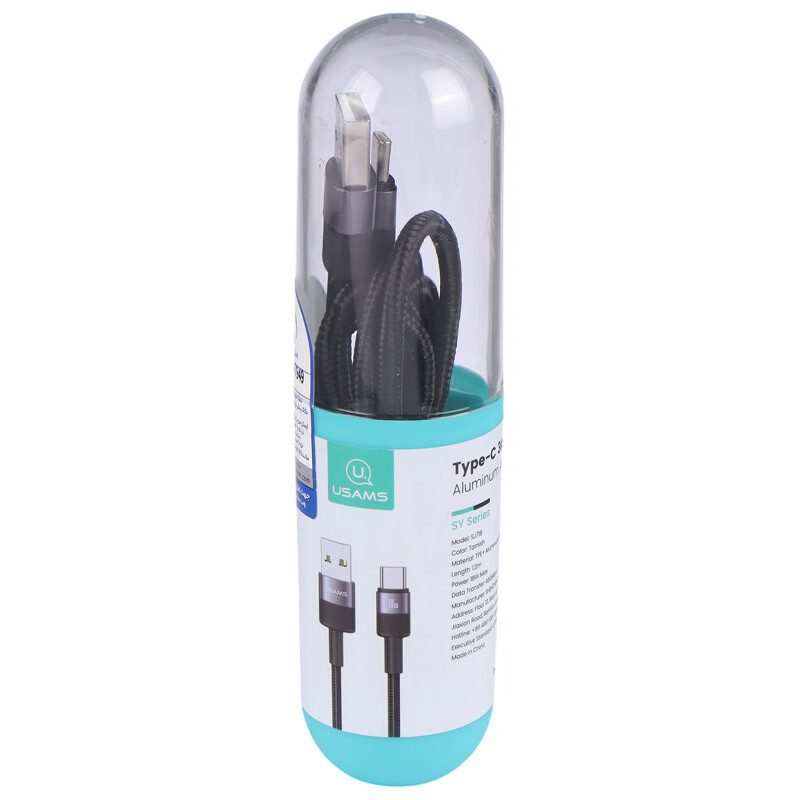 کابل تایپ سی فست شارژ Usams SJ718 3A 18W 1.2m کد 2