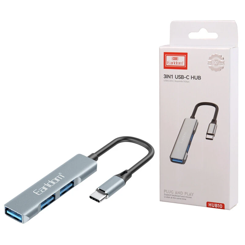 هاب 3 پورت Type-C ارلدام ET-HUB10