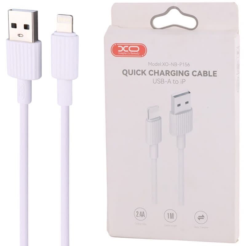 کابل آیفونی فست شارژ XO XO-NBP156 2.4A 1m