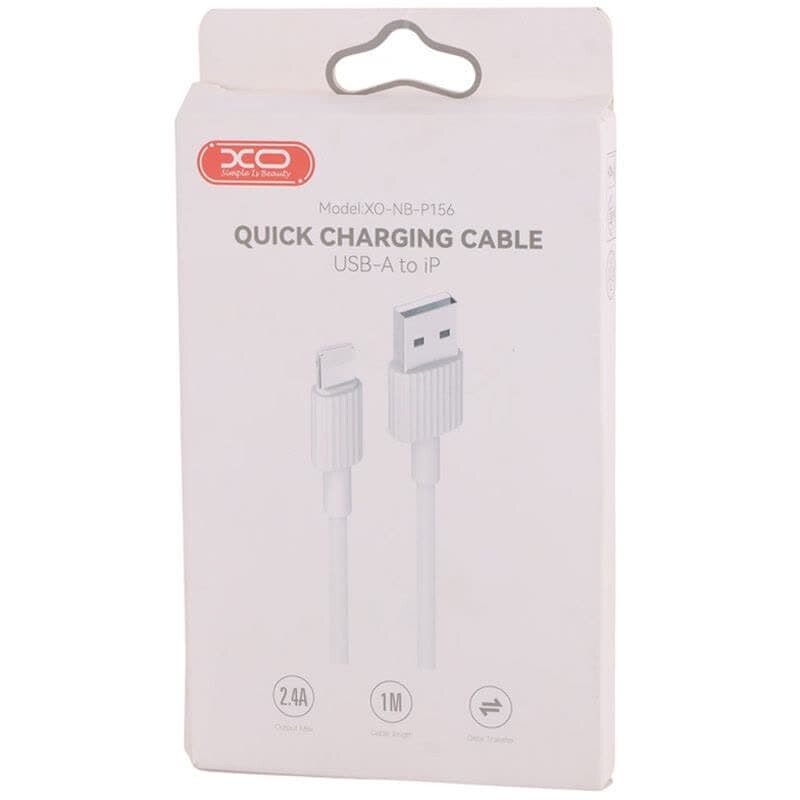 کابل آیفونی فست شارژ XO XO-NBP156 2.4A 1m