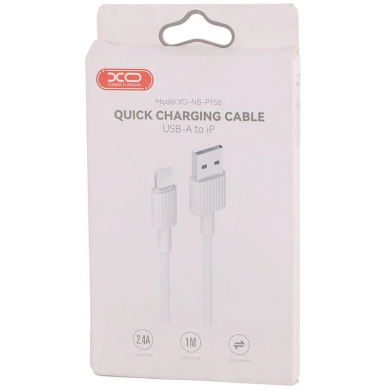 کابل آیفونی فست شارژ XO XO-NBP156 2.4A 1m