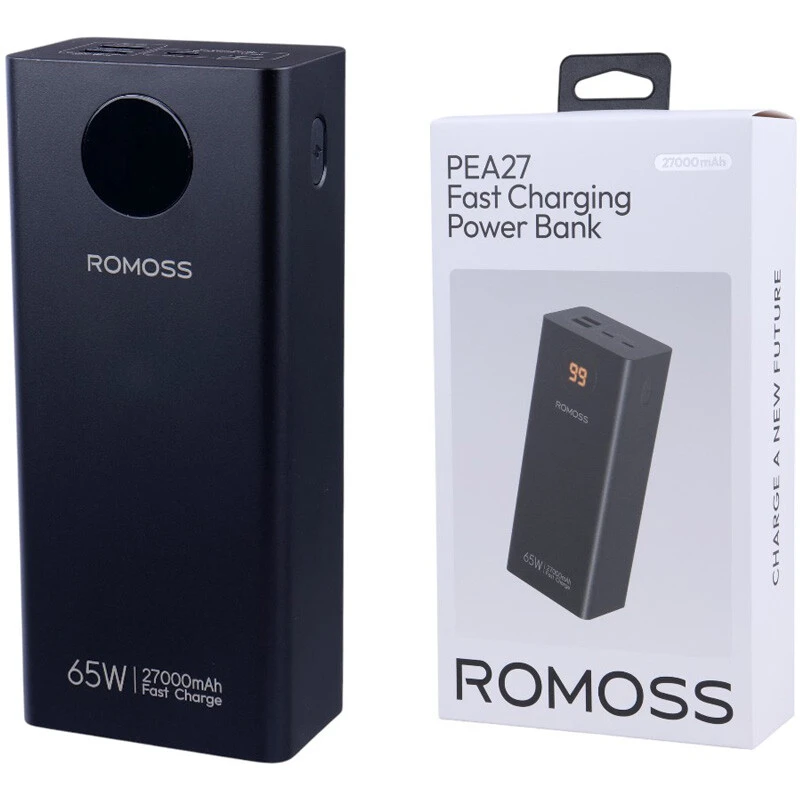 پاوربانک فست شارژ روموس PEA27-282 PD 65W ظرفیت 27000 میلی آمپر ساعت