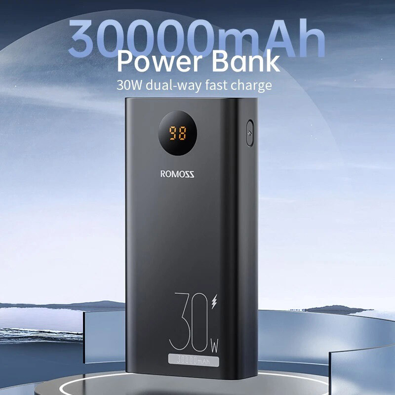 پاوربانک فست شارژ روموس PEA30-192 PD 30W ظرفیت 30000 میلی آمپر ساعت