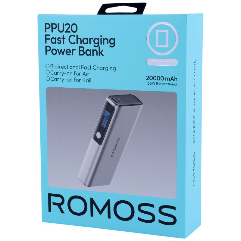 پاوربانک فست شارژ روموس PPU20-128 PD 100W ظرفیت 20000 میلی آمپر ساعت