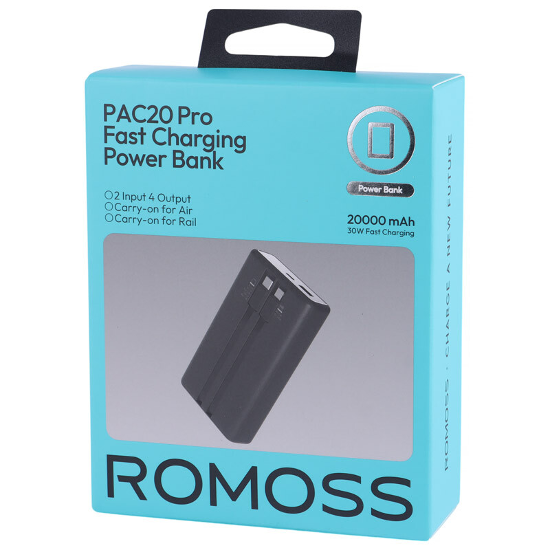 پاور بانک فست شارژ روموس PAC20 PRO PAC20-392 30W ظرفیت 20000 میلی آمپر ساعت