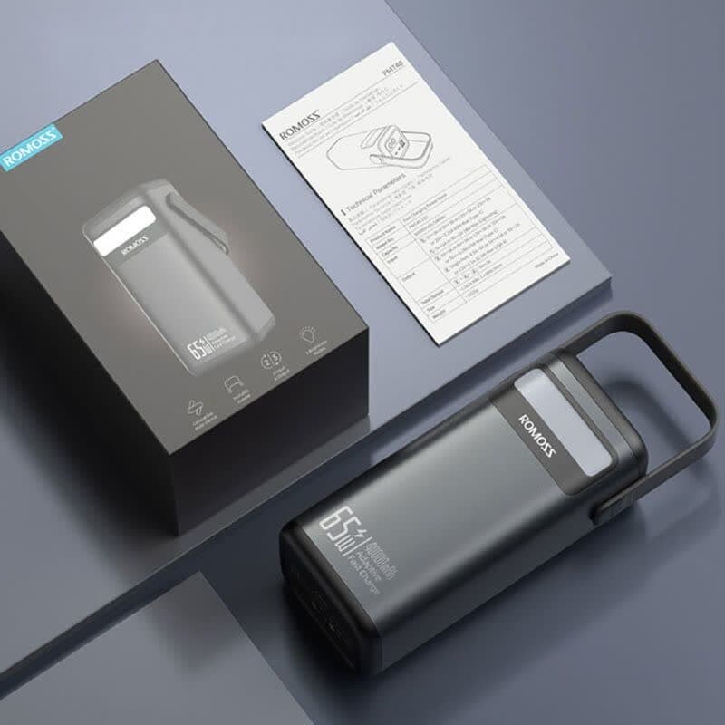 پاور بانک فست شارژ روموس PMT40-182 65W ظرفیت 40000 میلی آمپر ساعت