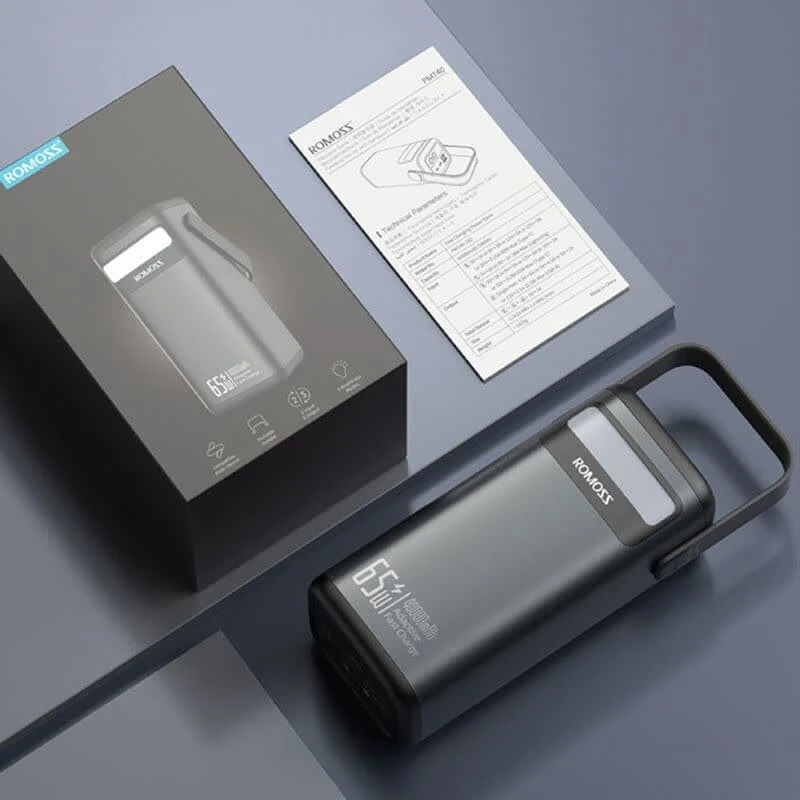 پاور بانک فست شارژ روموس PMT40-182 65W ظرفیت 40000 میلی آمپر ساعت