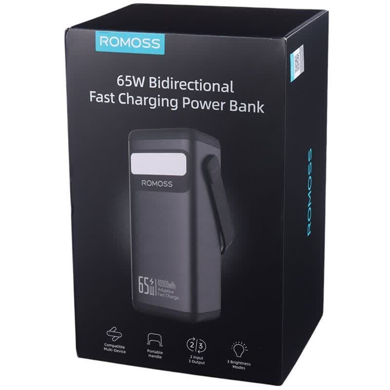 پاور بانک فست شارژ روموس PMT40-182 65W ظرفیت 40000 میلی آمپر ساعت