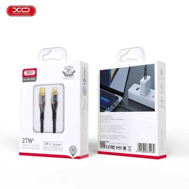 کابل تبدیل فست شارژ XO XO-NB-Q223A Type-C To Lightning PD 27W 1m