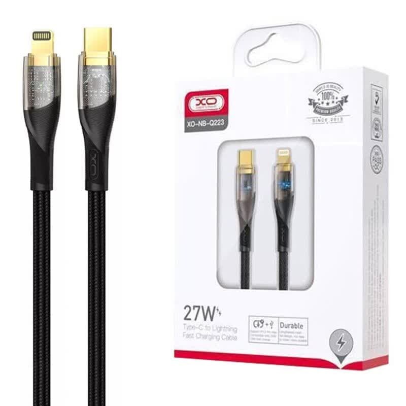 کابل تبدیل فست شارژ XO XO-NB-Q223A Type-C To Lightning PD 27W 1m