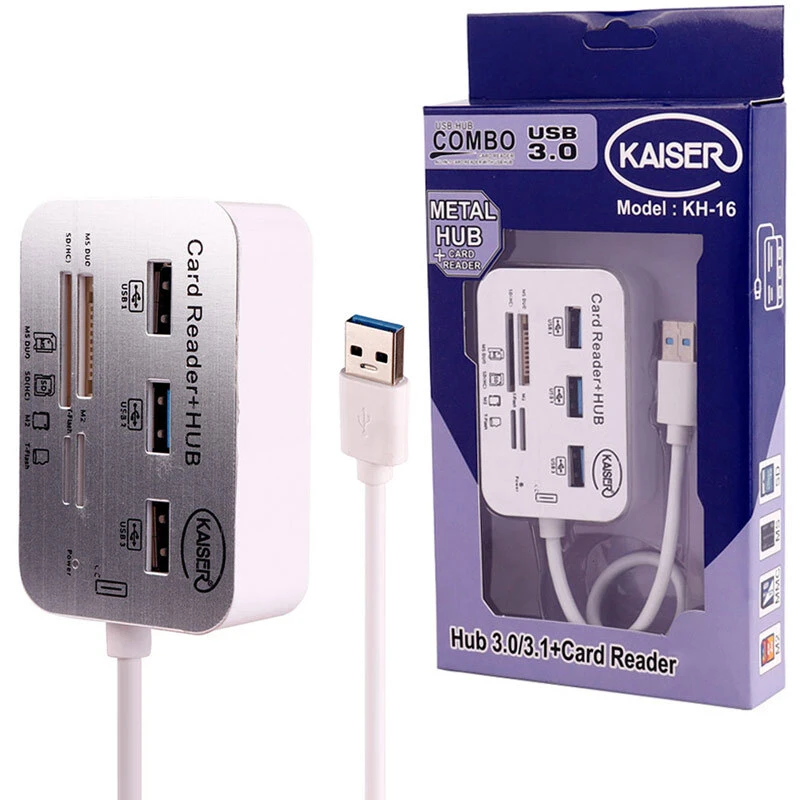 هاب 3 پورت USB3.0 کایزر KH-16