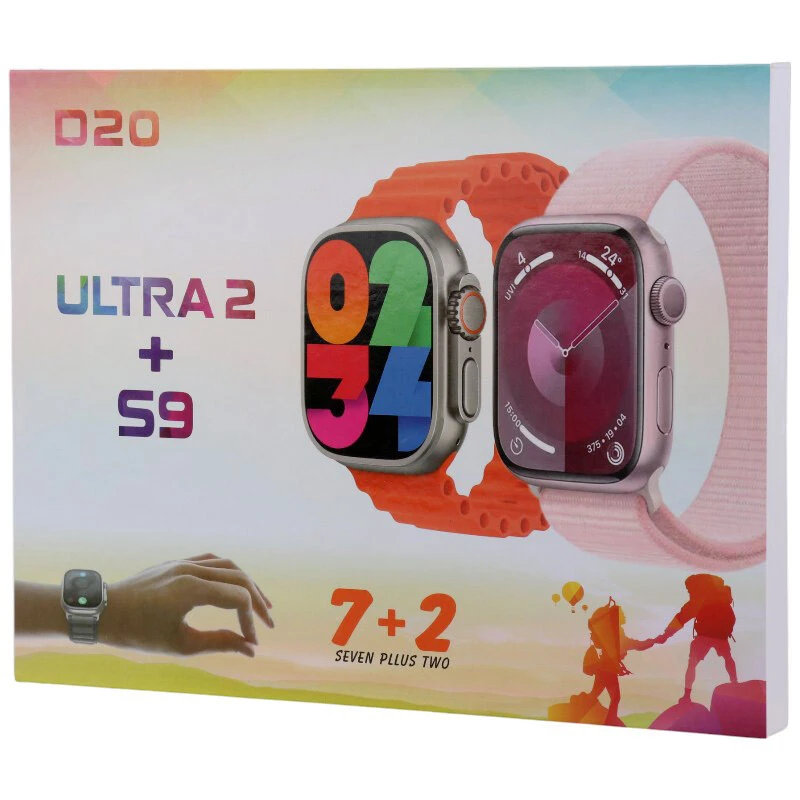 پک دو عددی ساعت هوشمند D20 49mm