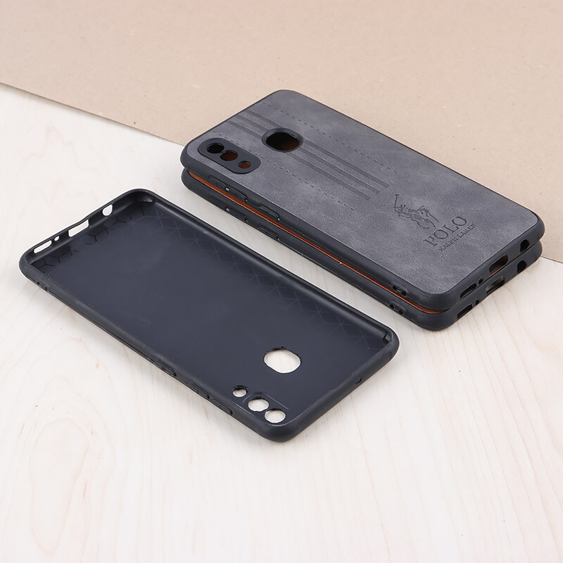 قاب چرمی Polo Ralph Laren سامسونگ Galaxy A20 / A30 محافظ لنزدار