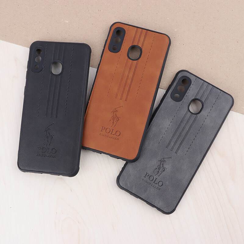 قاب چرمی Polo Ralph Laren سامسونگ Galaxy A20 / A30 محافظ لنزدار