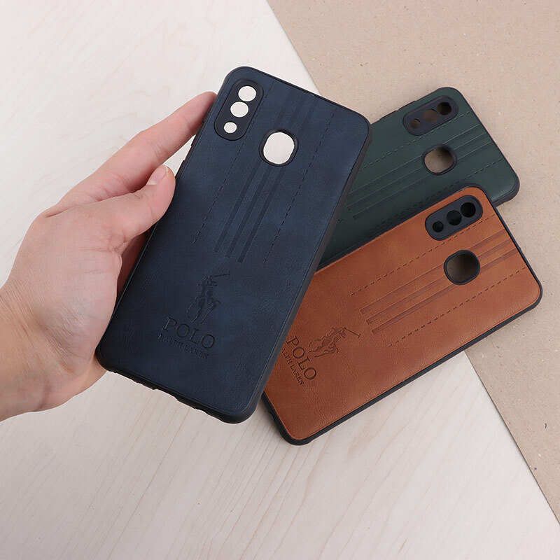 قاب چرمی Polo Ralph Laren سامسونگ Galaxy A20 / A30 محافظ لنزدار