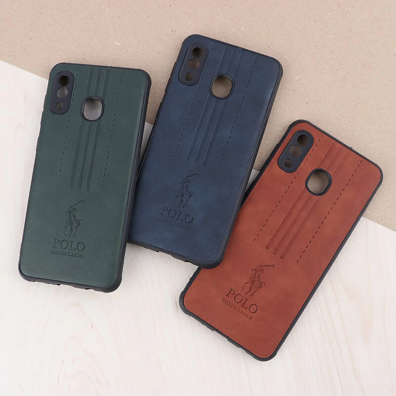 قاب چرمی Polo Ralph Laren سامسونگ Galaxy A20 / A30 محافظ لنزدار