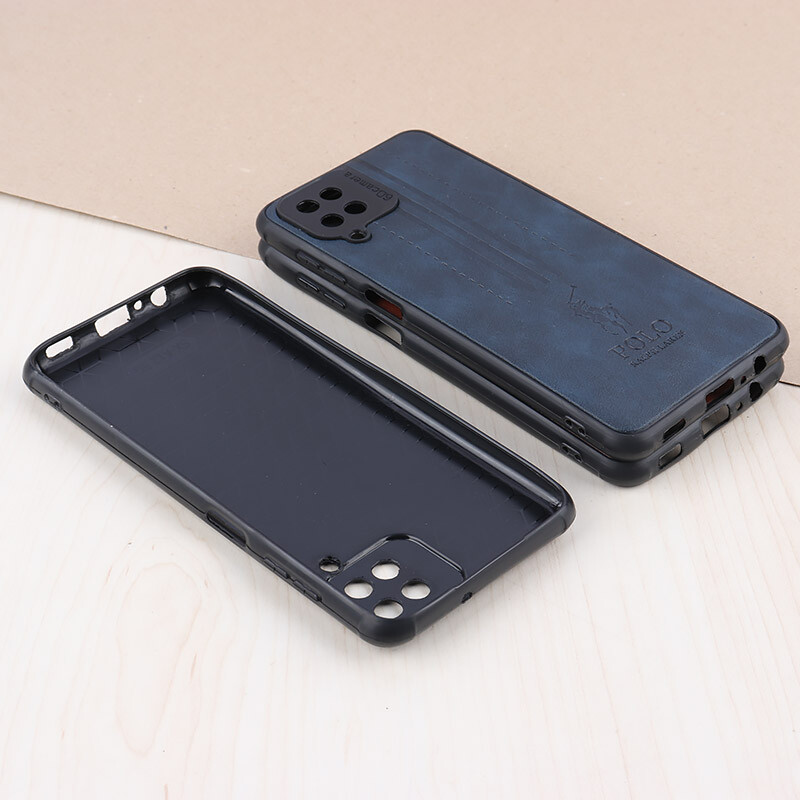 قاب چرمی Polo Ralph Laren سامسونگ Galaxy A12 / M12 محافظ لنزدار