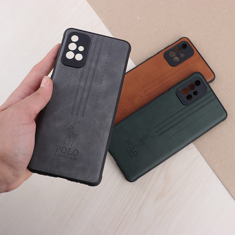 قاب چرمی Polo Ralph Laren سامسونگ Galaxy A71 محافظ لنزدار