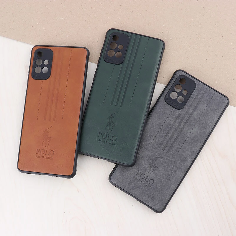 قاب چرمی Polo Ralph Laren سامسونگ Galaxy A71 محافظ لنزدار