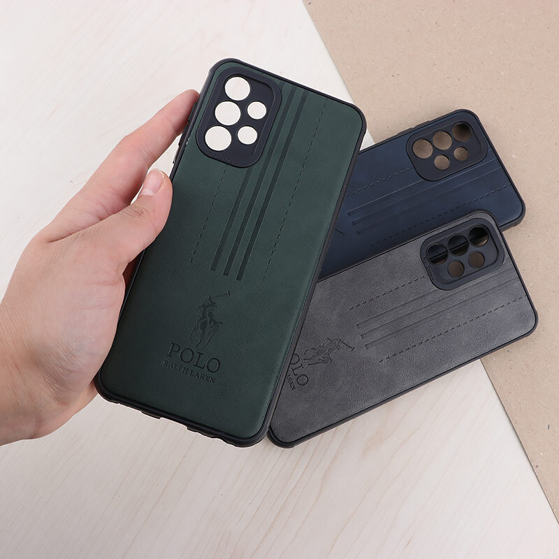 قاب چرمی Polo Ralph Laren سامسونگ Galaxy A13 4G محافظ لنزدار