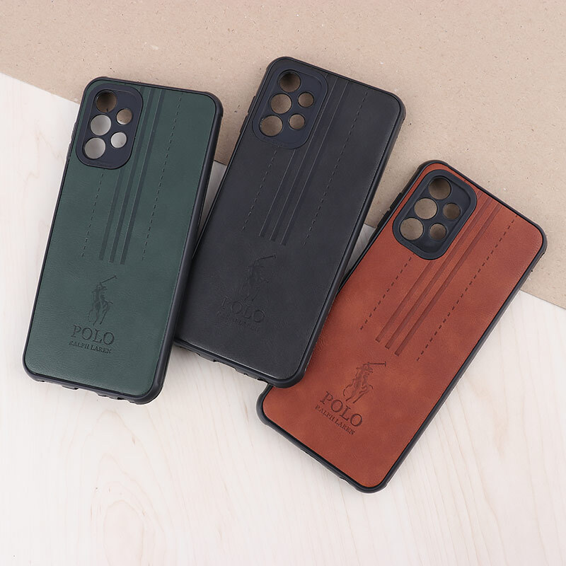 قاب چرمی Polo Ralph Laren سامسونگ Galaxy A13 4G محافظ لنزدار