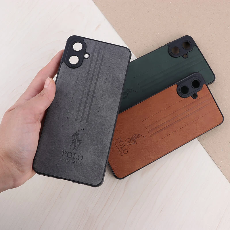 قاب چرمی Polo Ralph Laren سامسونگ Galaxy A06 محافظ لنزدار