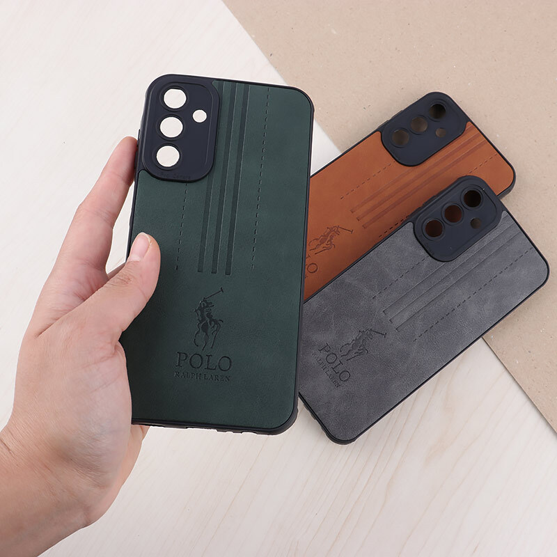 قاب چرمی Polo Ralph Laren سامسونگ Galaxy A15 محافظ لنزدار