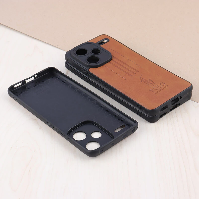 قاب چرمی Polo Ralph Laren شیائومی Redmi Note 13 Pro Plus محافظ لنزدار