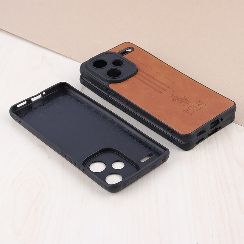 قاب چرمی Polo Ralph Laren شیائومی Redmi Note 13 Pro Plus محافظ لنزدار