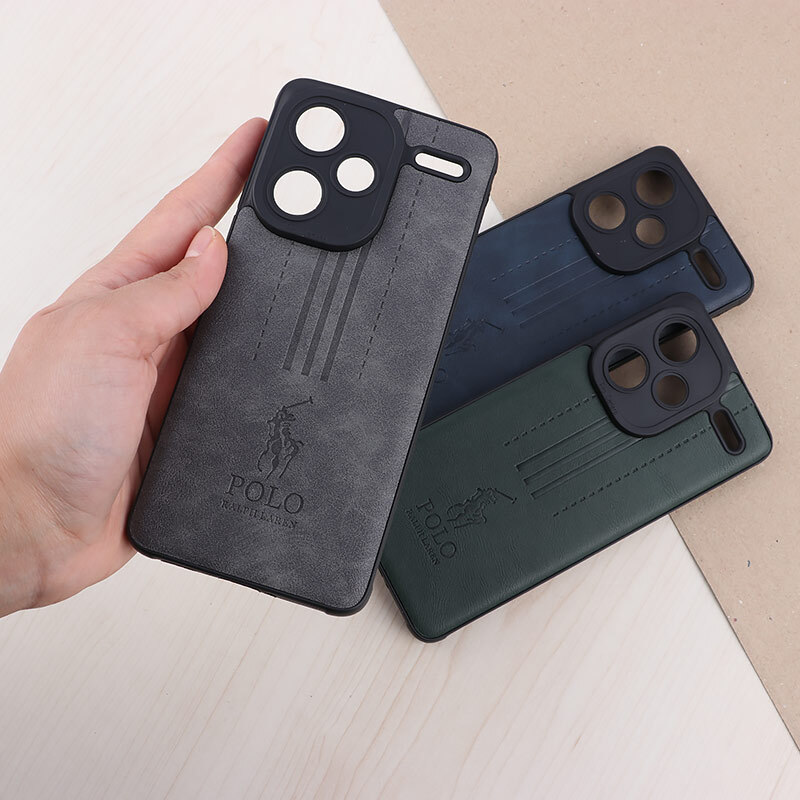 قاب چرمی Polo Ralph Laren شیائومی Redmi Note 13 Pro Plus محافظ لنزدار