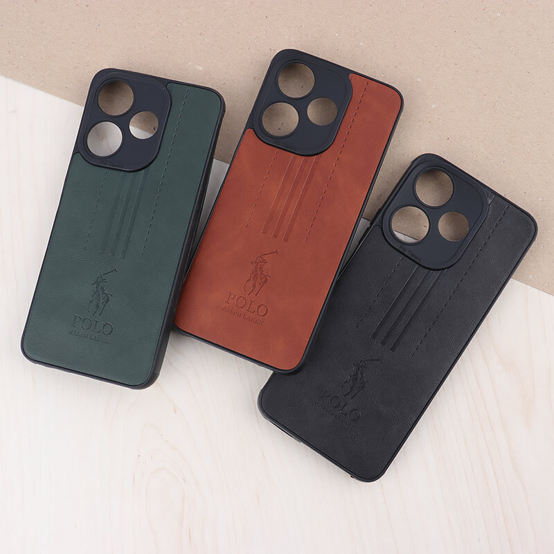 قاب چرمی Polo Ralph Laren شیائومی Redmi 13 4G / Redmi 13 5G محافظ لنزدار