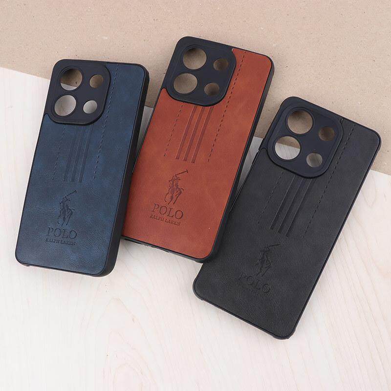 قاب چرمی Polo Ralph Laren شیائومی Redmi Note 13 4G محافظ لنزدار