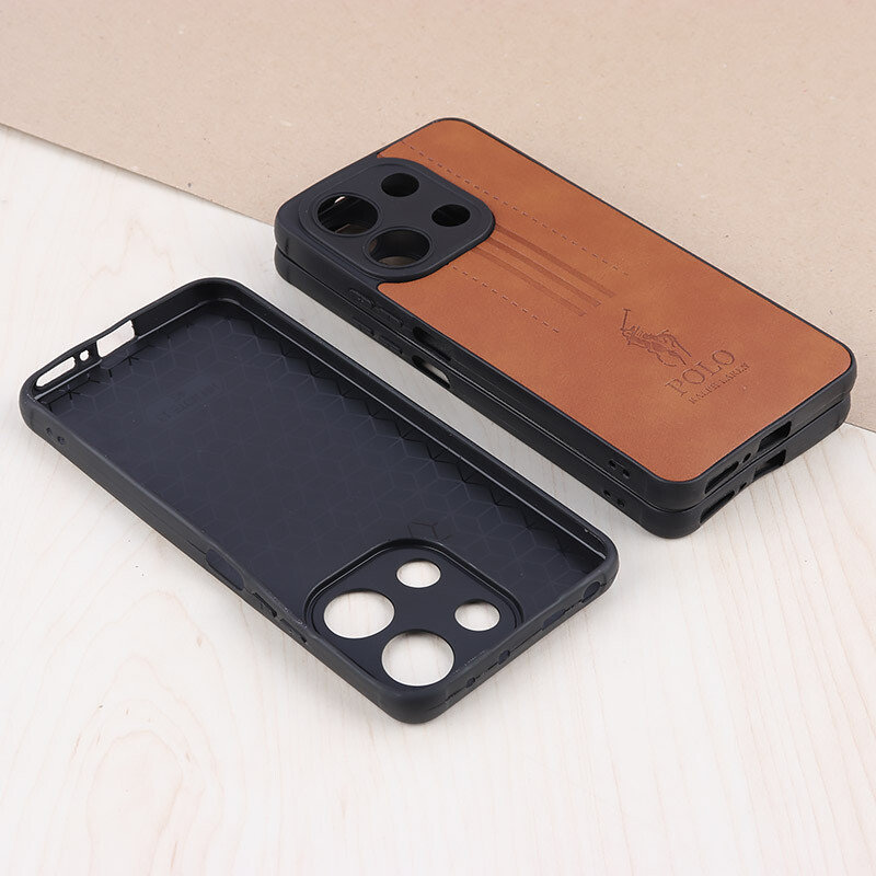 قاب چرمی Polo Ralph Laren شیائومی Redmi Note 13 4G محافظ لنزدار