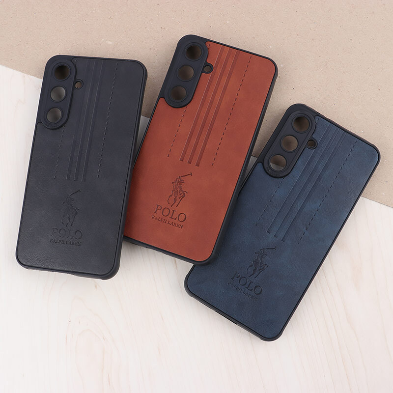 قاب چرمی Polo Ralph Laren سامسونگ Galaxy S24 FE محافظ لنزدار