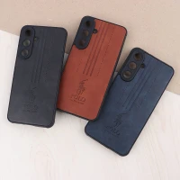 قاب چرمی Polo Ralph Laren سامسونگ Galaxy S24 FE محافظ لنزدار