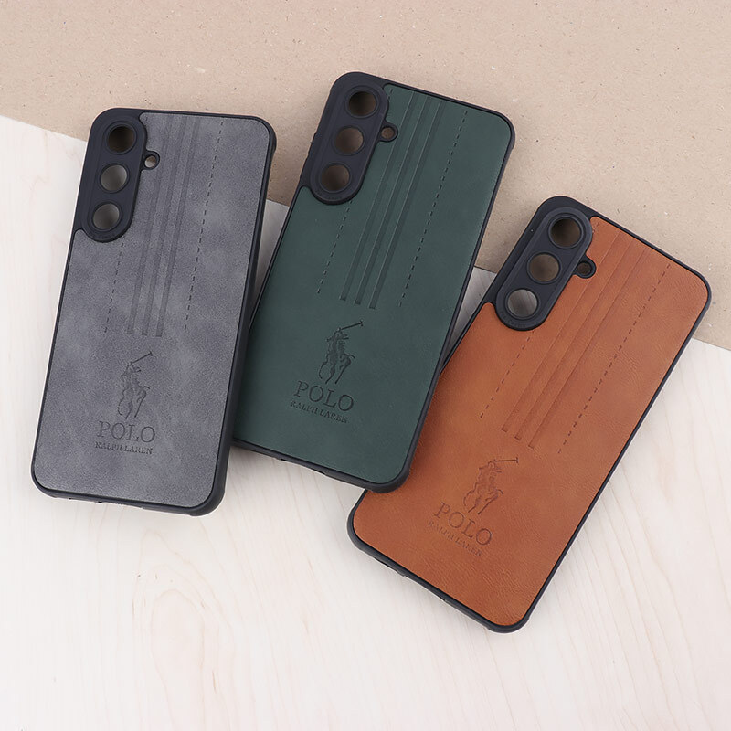 قاب چرمی Polo Ralph Laren سامسونگ Galaxy S24 FE محافظ لنزدار